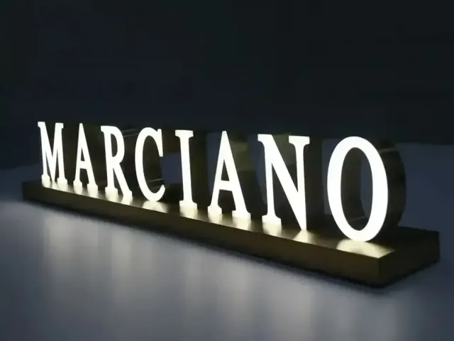 Aluminyum kutu harf tabela